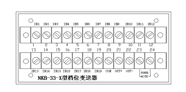 NKB-24X盘装式温度变送器安装接线