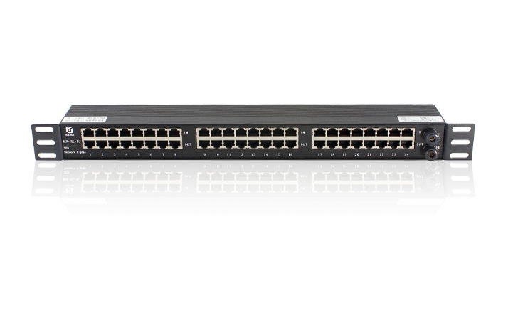 NKP-TEL-5U 机架式百兆网络信号防雷器