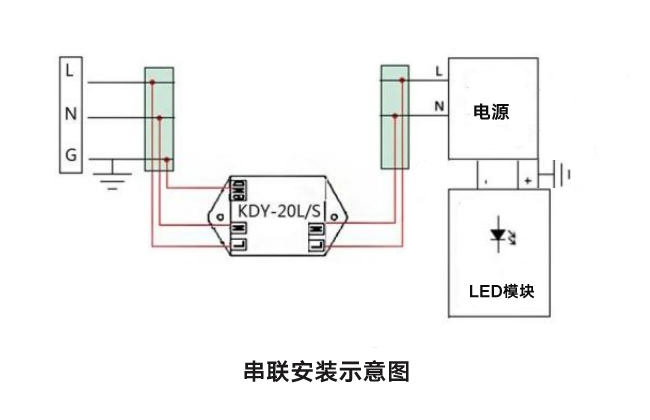 KDY-20L/S LED路灯防雷器(图3)